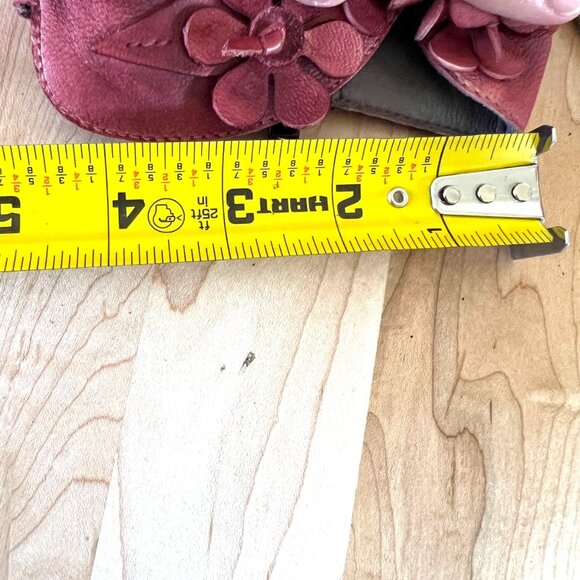 Socofy Red Floral Embellished Ankle Boots Size 39 US 8 - Picture 12 of 13